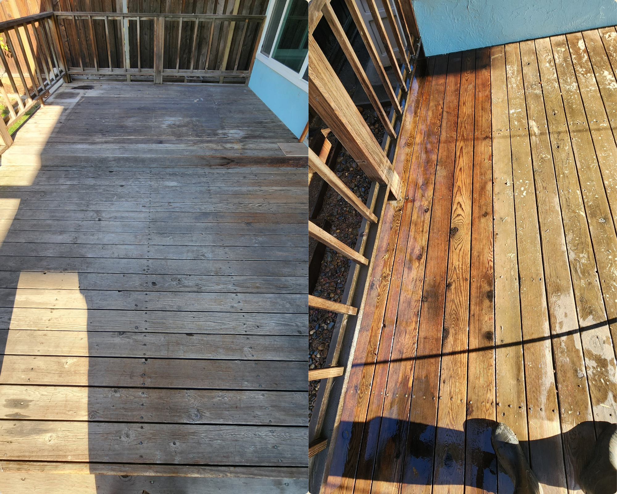 Deck pressure washing in San Jose, CA