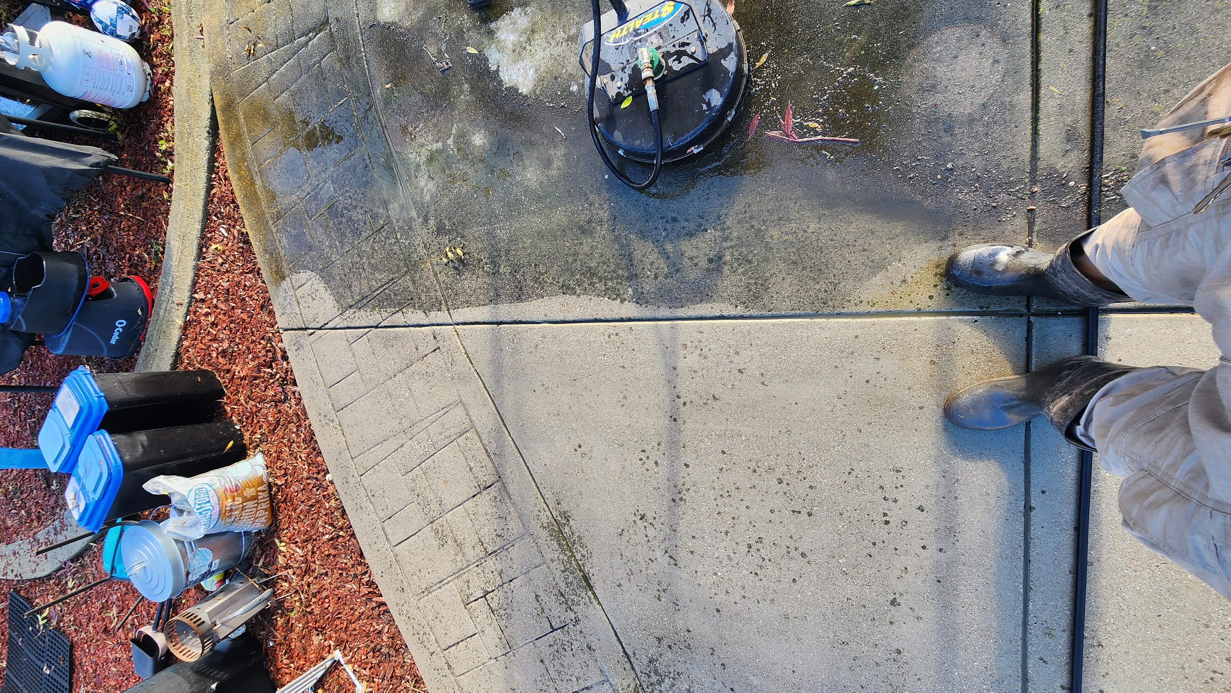 Patio pressure washing in San Jose, CA