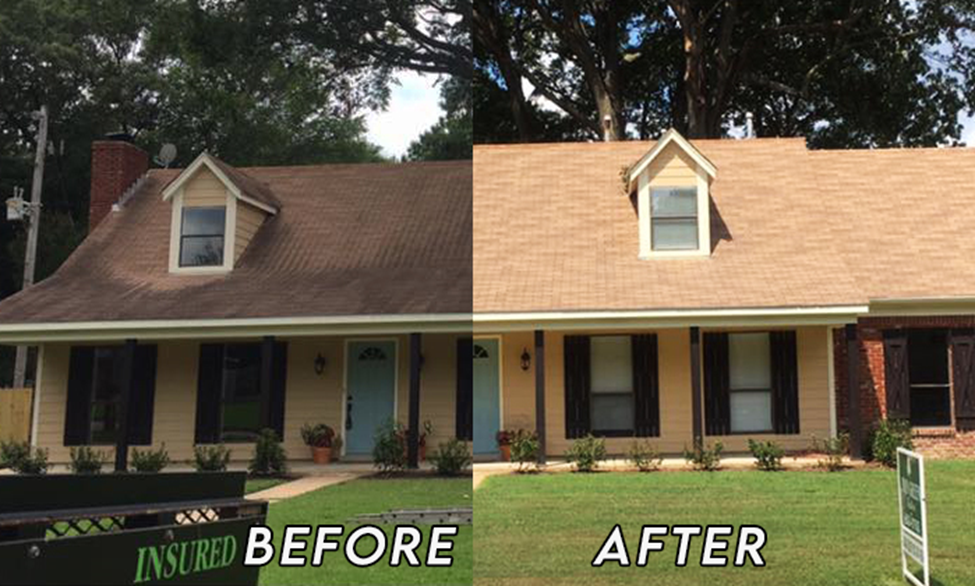 Power Washing a Roof