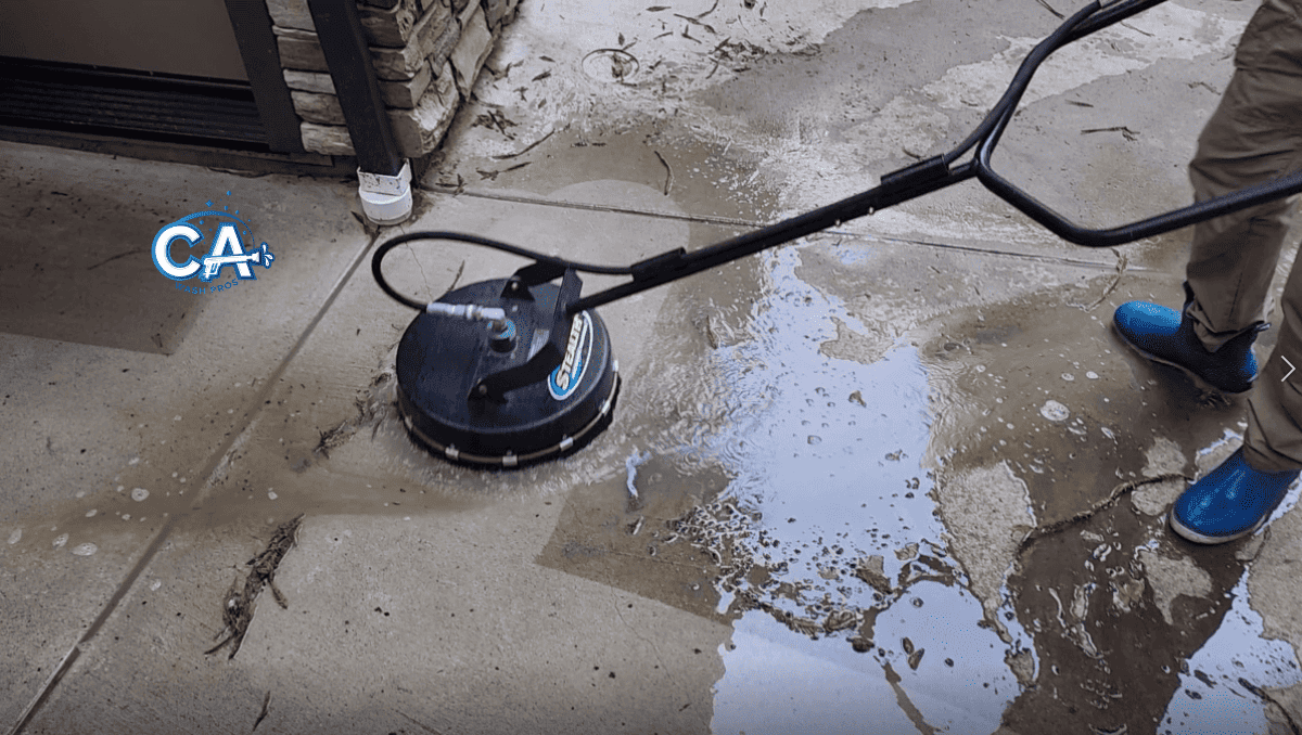 Driveway in Alameda cleaned to remove oil stains and grime.