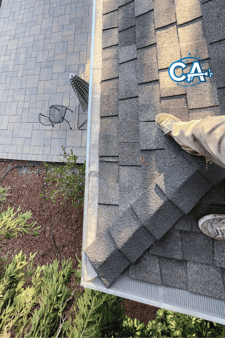 Gutter guards preventing clog buildup in Danville, CA.