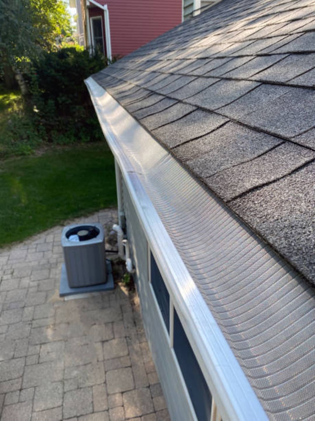 New gutter guards installed on a Pleasanton home.