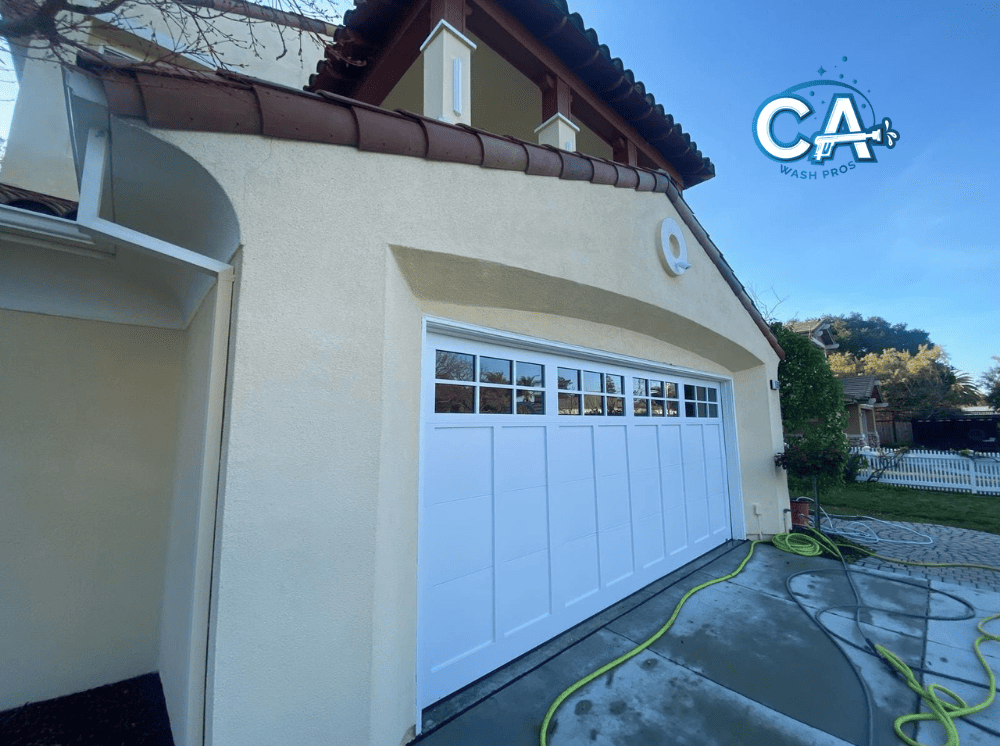 Siding cleaned and restored with professional house washing in Alameda, CA.