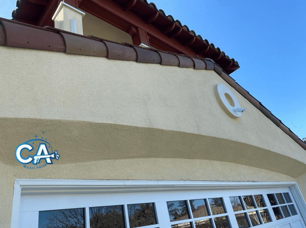 Home exterior washed to remove dirt and mold in Castro Valley.