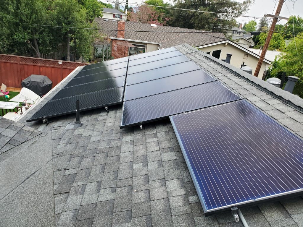 Solar panels in Dublin cleaned to improve energy efficiency.