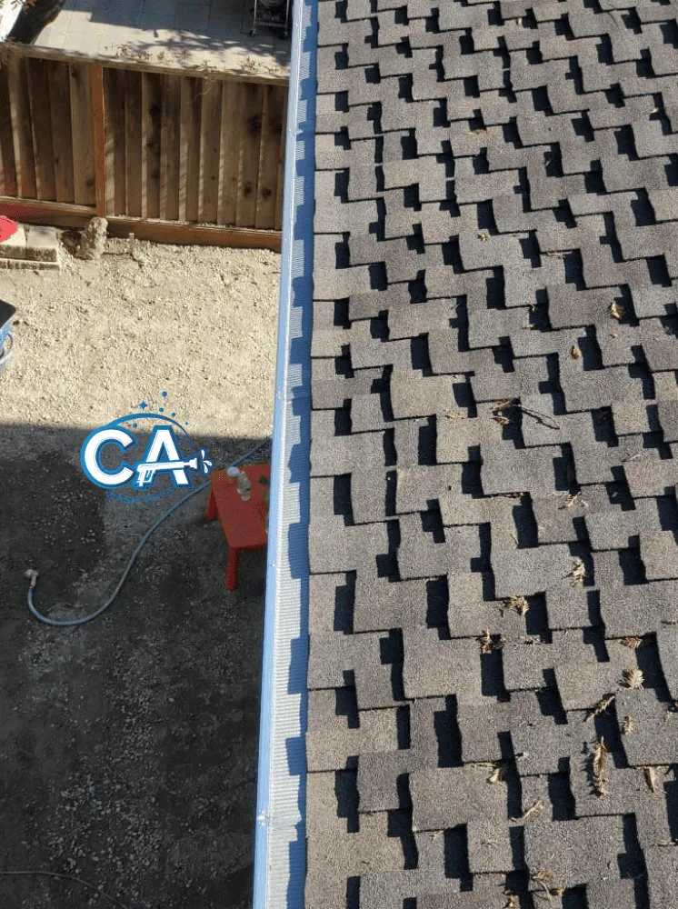 Gutter guard installation by CA Wash Pros in San Jose, CA.