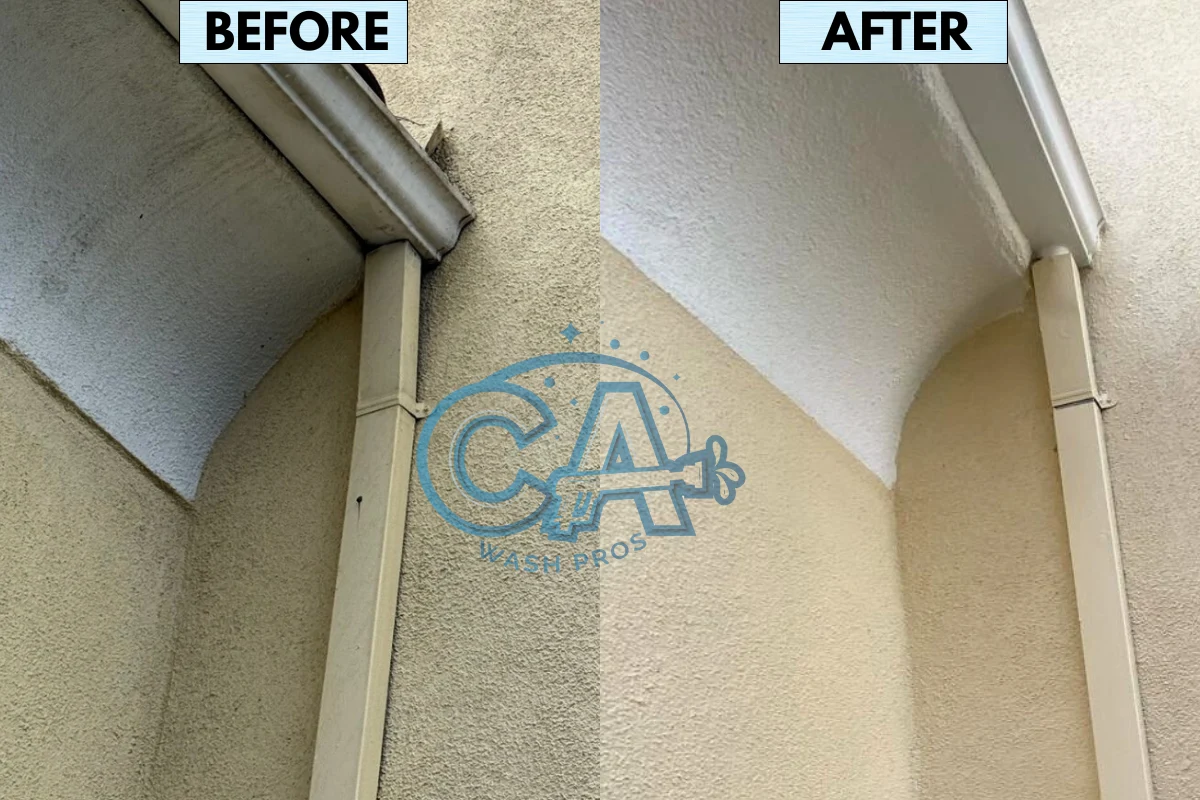 Results of house wash service by CA Wash Pros in San Jose, CA.