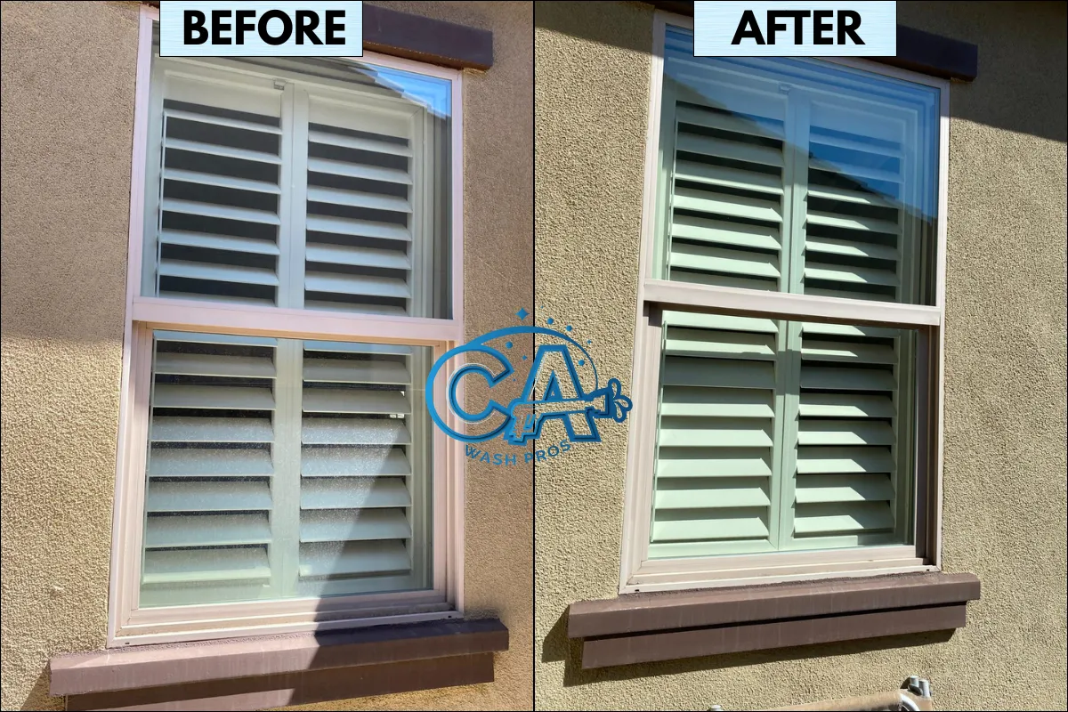 Professional window cleaning in Santa Clara, CA completed by CA Wash Pros.
