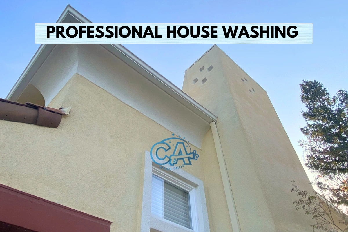 Professional house washing service by CA Wash Pros.