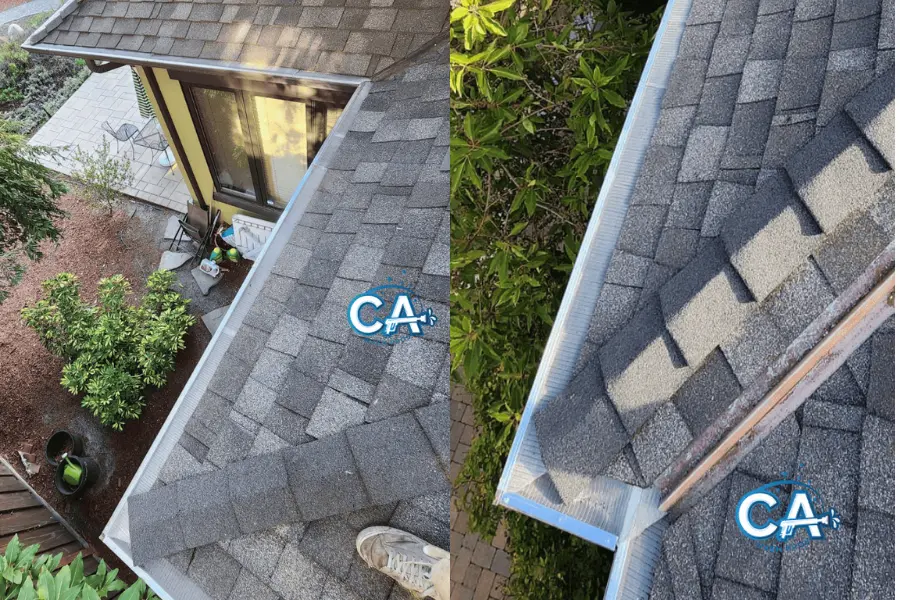 Gutter guard installation service by CA Wash Pros.