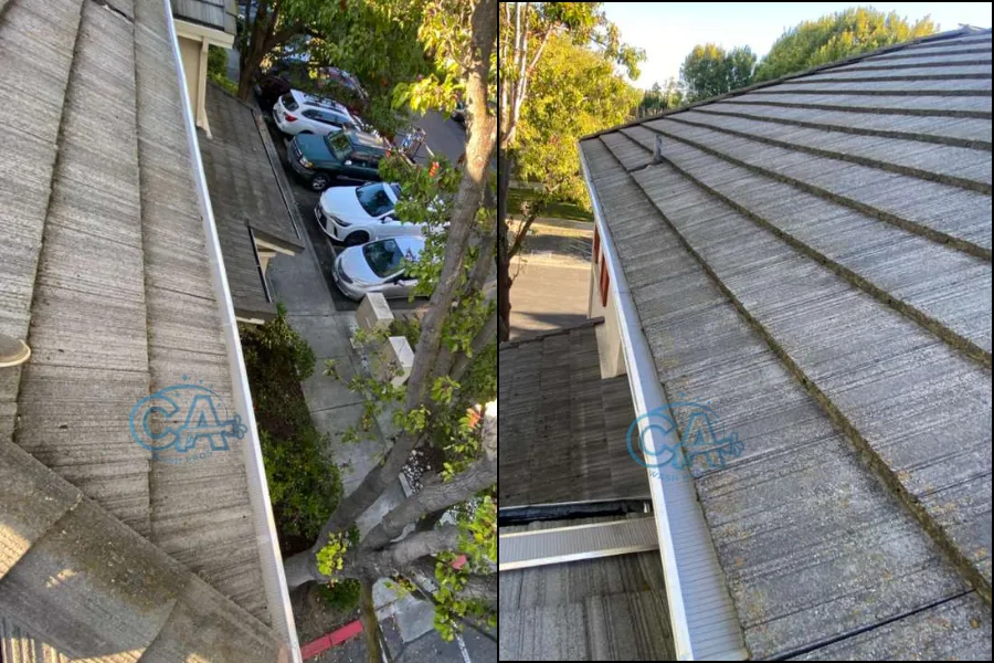 Gutter guard installation service by CA Wash Pros.