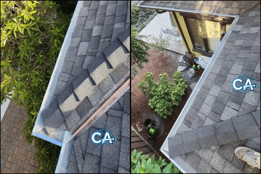 Gutter guards installed by CA Wash Pros