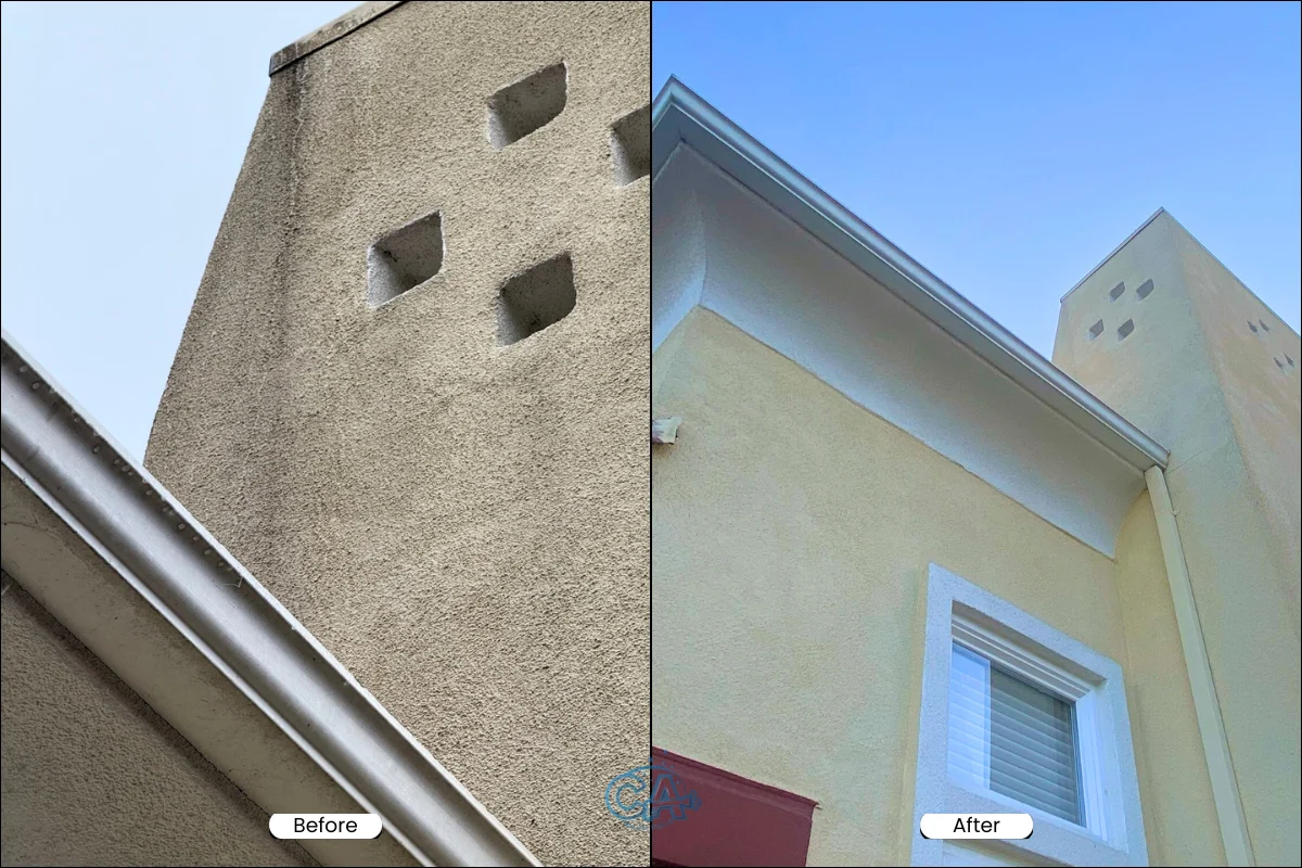 House washing service before and after